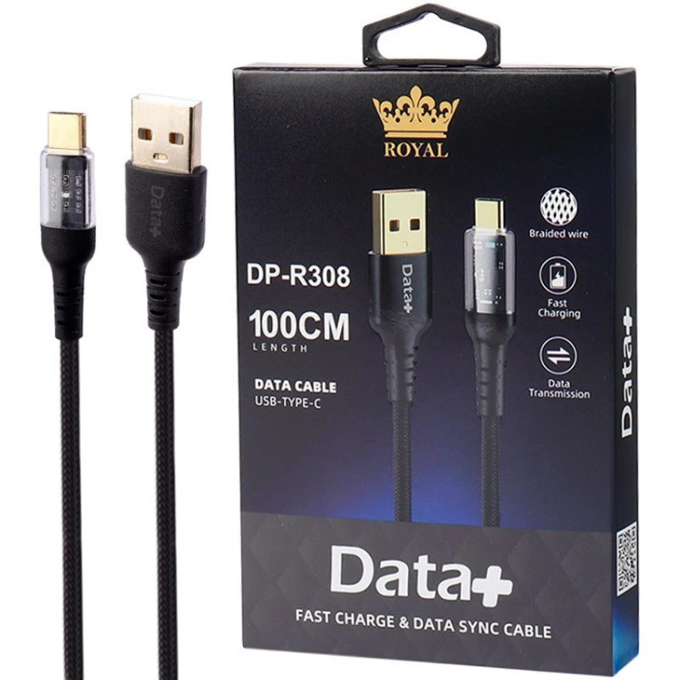 کابل USB به USB-C دیتاپلاس مدل DP-R308 طول 1 متر